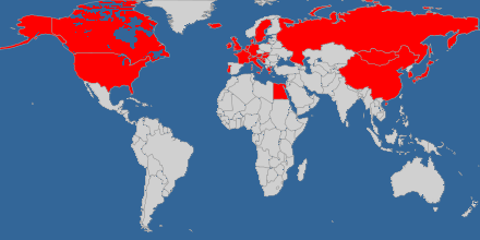 countries I have been to